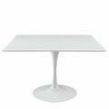 East End Imports Lippa 47 in. Wood Top Dining Table, White EEI-1125-WHI